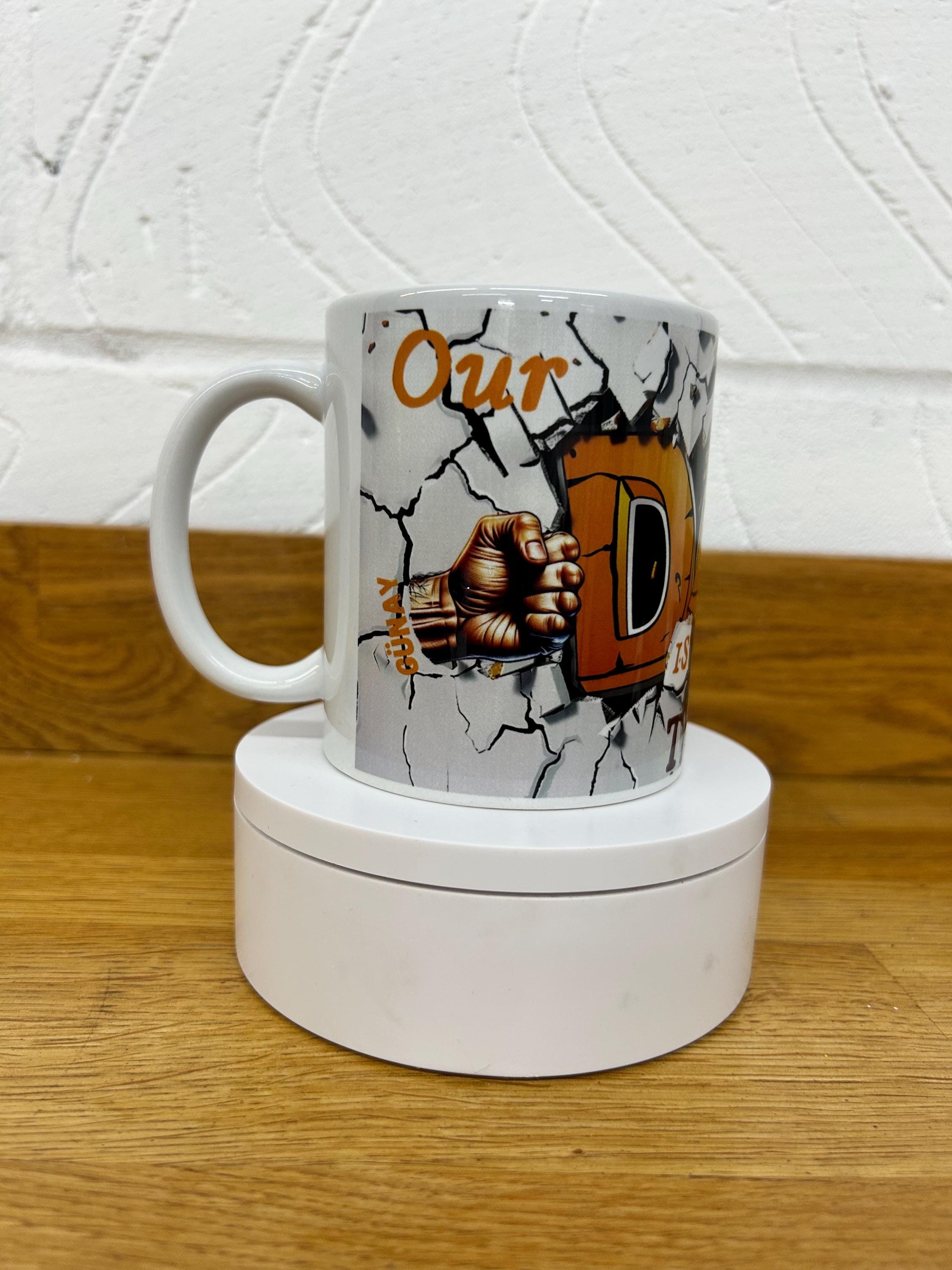 Personalised Dad Mug – Custom Gift from Kids – Father’s Day Mug – Dad’s Team – Unique Gift for Dad with Kids’ Names – Coffee Mug for Him