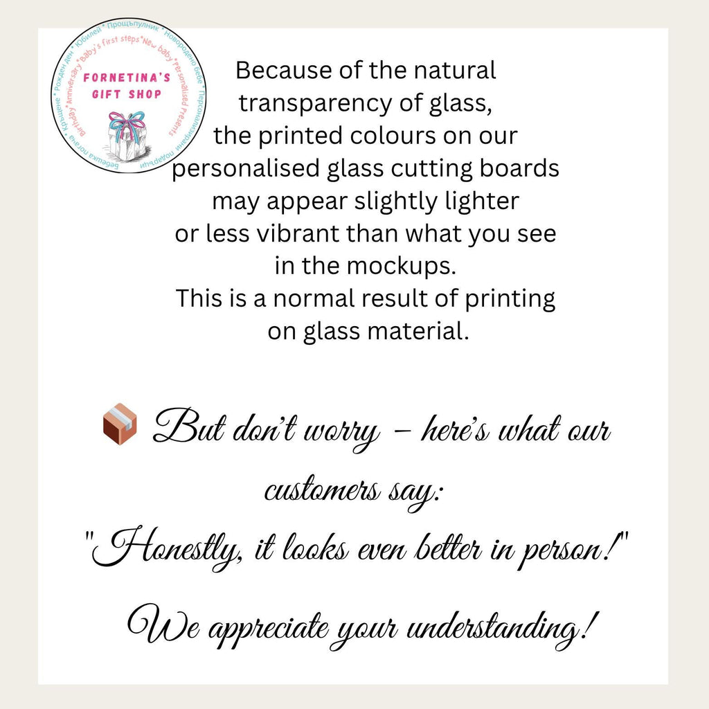 Personalised Glass Cutting Board | Mom's Kitchen Open 24 Hours | Funny Mum Gift | Unique Housewarming Birthday Present for Her