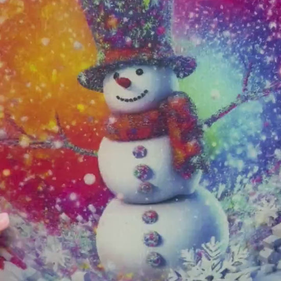 Christmas Goats Glass Cutting Board: Holiday Serving Tray